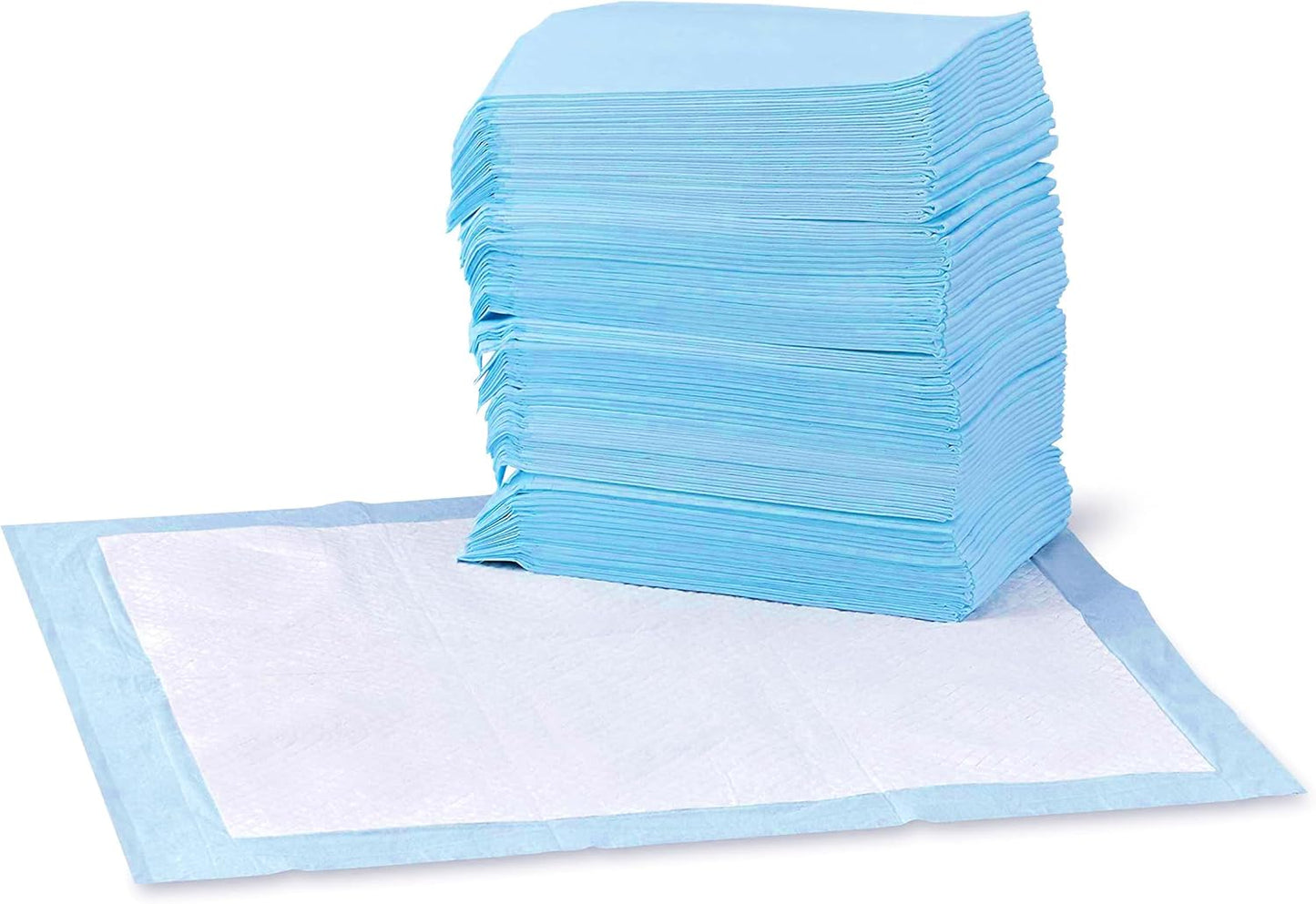 Basics Dog & Puppy Pee Pads – 5-Layer Leak-Proof, Super Absorbent (100 Ct, 22x22")