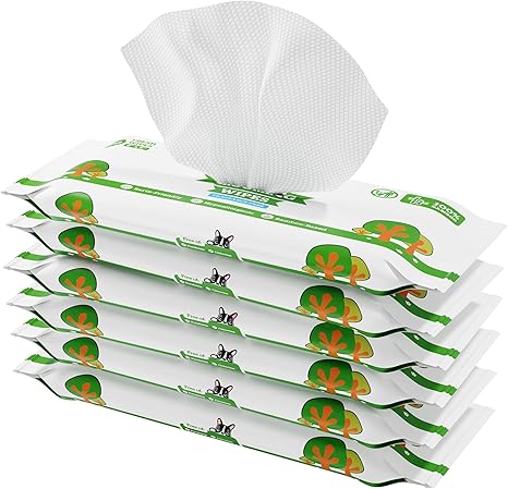 Pogi’s Dog Grooming Wipes – Sensitive Skin, Hydrating & Fragrance-Free (100 Ct)
