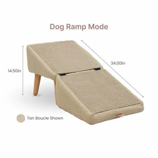 Convertible Pet Ramp + Step Stool – Space-Saving Design 🐾