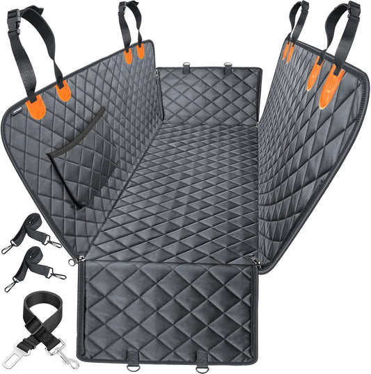 URPOWER Dog Car Seat Cover – 100% Waterproof, Scratch-Proof Hammock for Cars, SUVs & Trucks