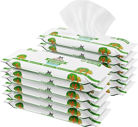 Pogi’s Dog Grooming Wipes – Sensitive Skin, Hydrating & Fragrance-Free (100 Ct)